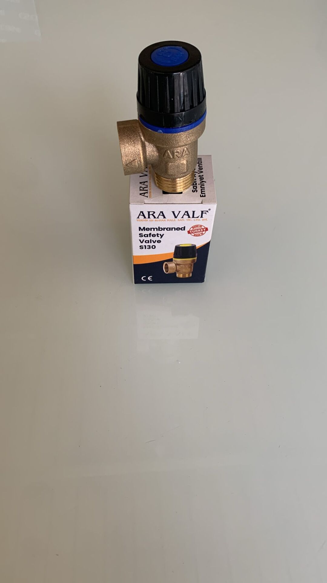 Ara Valf  Sabit Ayarlı Emniyet Ventili 1/2'' - 8 Bar s130