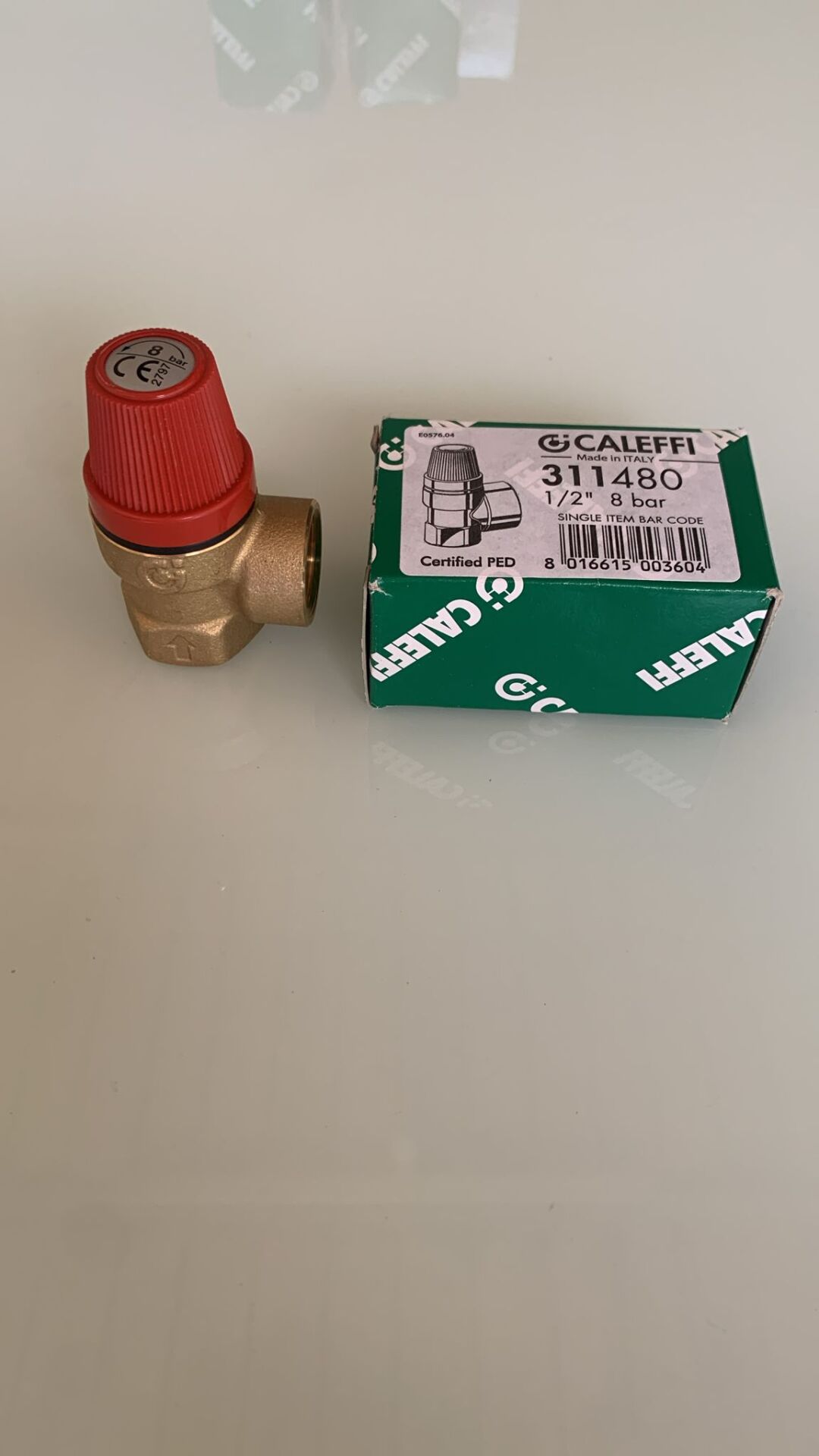 Caleffi Emniyet Ventili 1/2'' - 8 Bar 311480